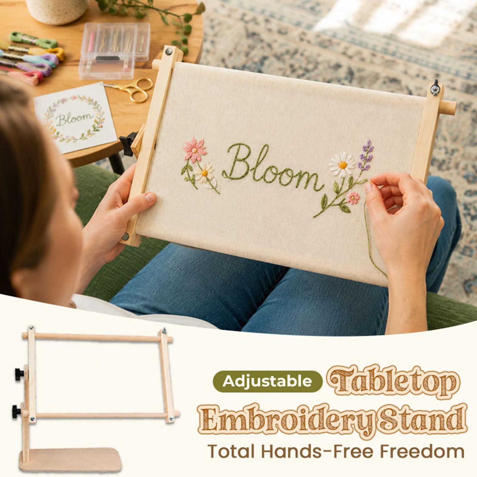 Embroidery Workshop - Suporte Ajustável para Bastidor de Bordado