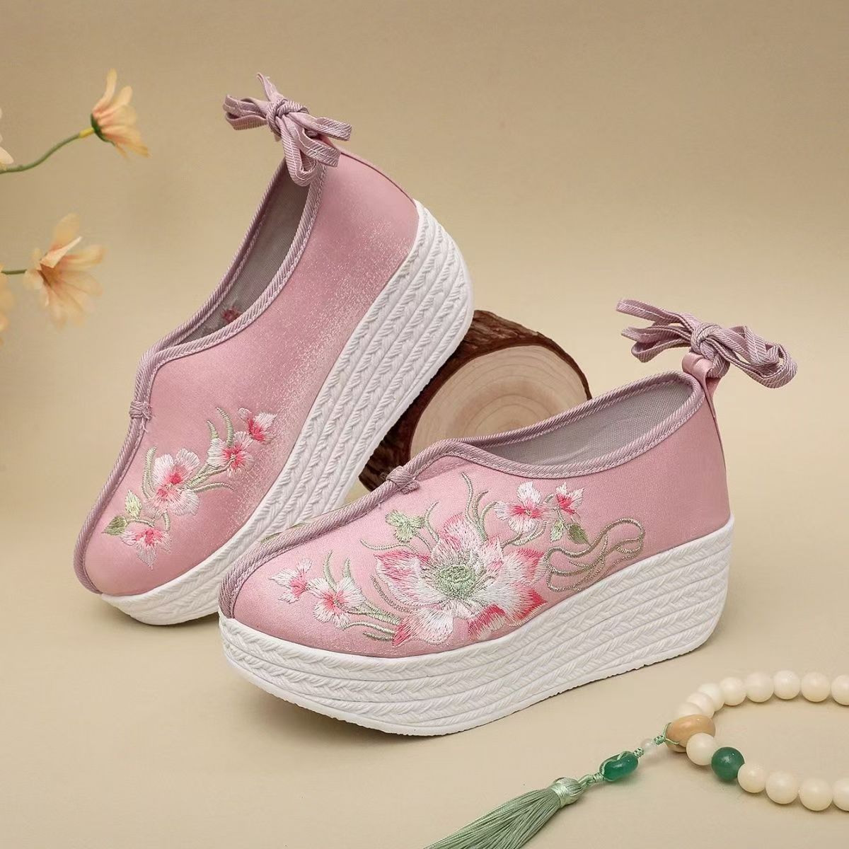 Embroidery Horse - Sapatos Femininos de Estilo Étnico com