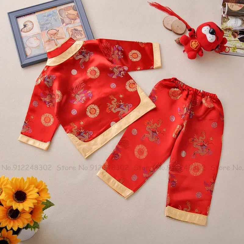 Embroidery Red - 2025 11 bebê recém-nascido estilo chinês