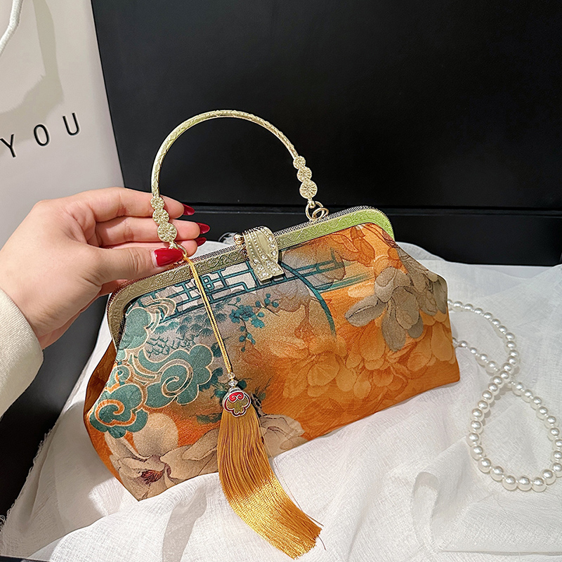 Elegante bordado sacos de ombr - Embroidery Ideas For Bags avaliação e preço
