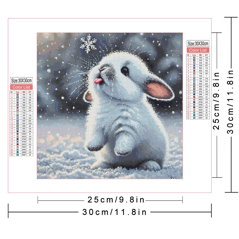 5d diy pintura diamante coelho - Embroidery Rabbit avaliação e preço