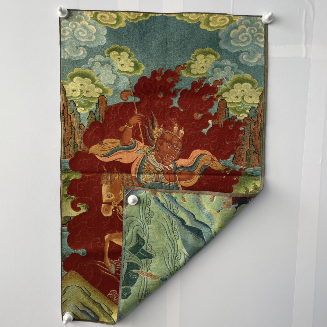 Tela Suspensa Thangka de 35 po - Embroidery Horse avaliação e preço