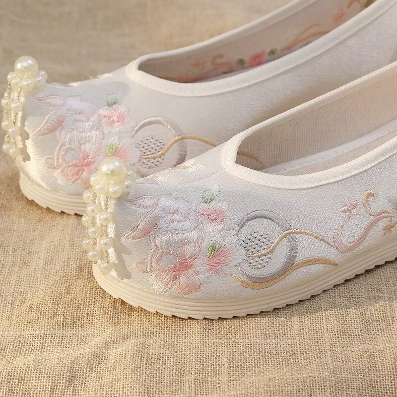 Inverno hanfu sapatos feminino - Embroidery Red avaliação e preço