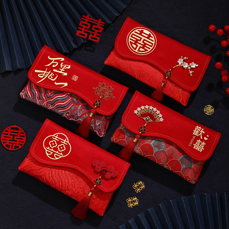 1 Peça de Bolsa de Dinheiro Ve - Embroidery Red avaliação e preço
