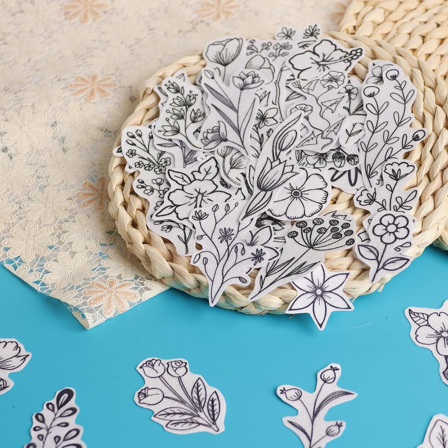 50 estabilizadores de bordado  - Embroidery Flower Pattern avaliação e preço