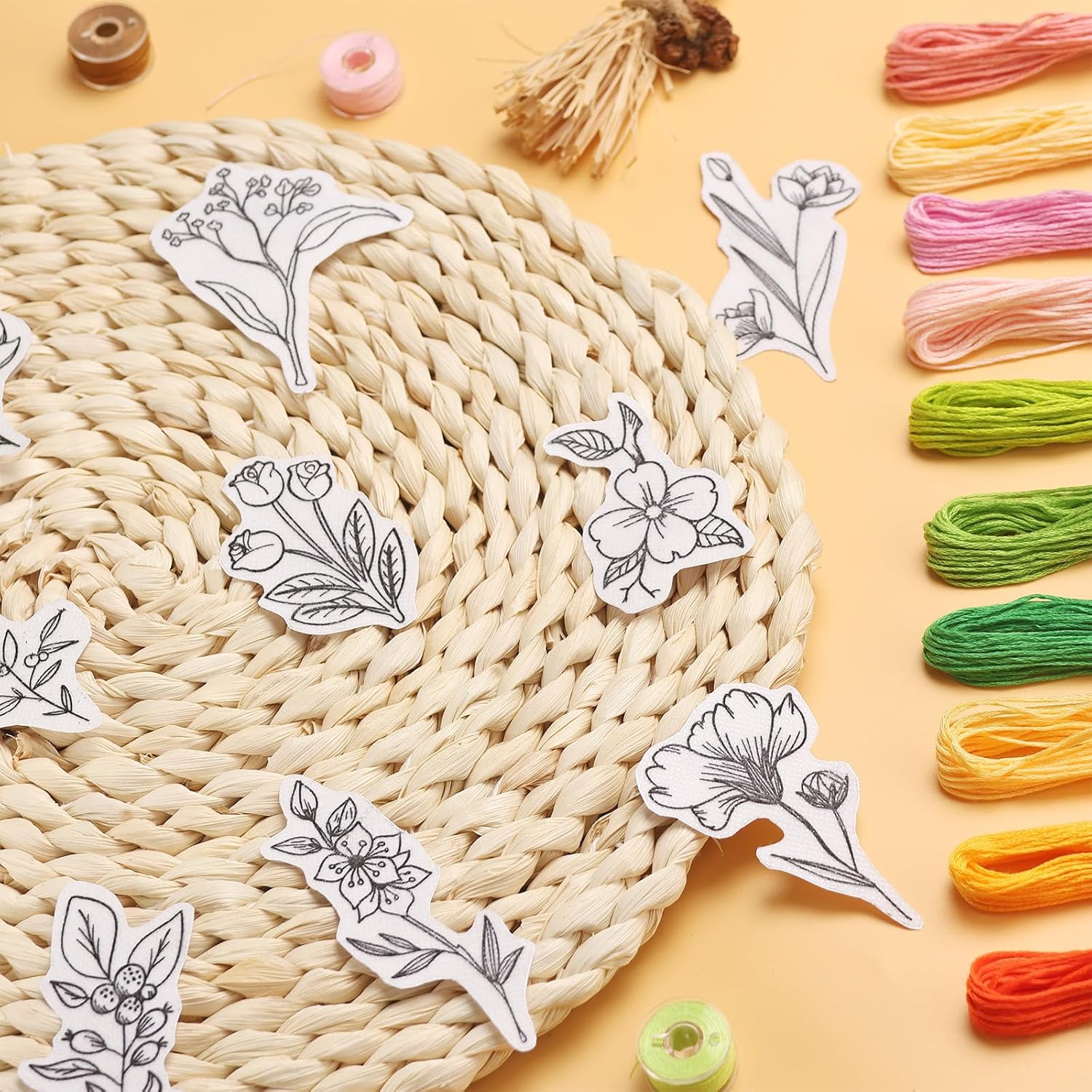50 estabilizadores de bordado  - Embroidery Flower Pattern avaliação e preço