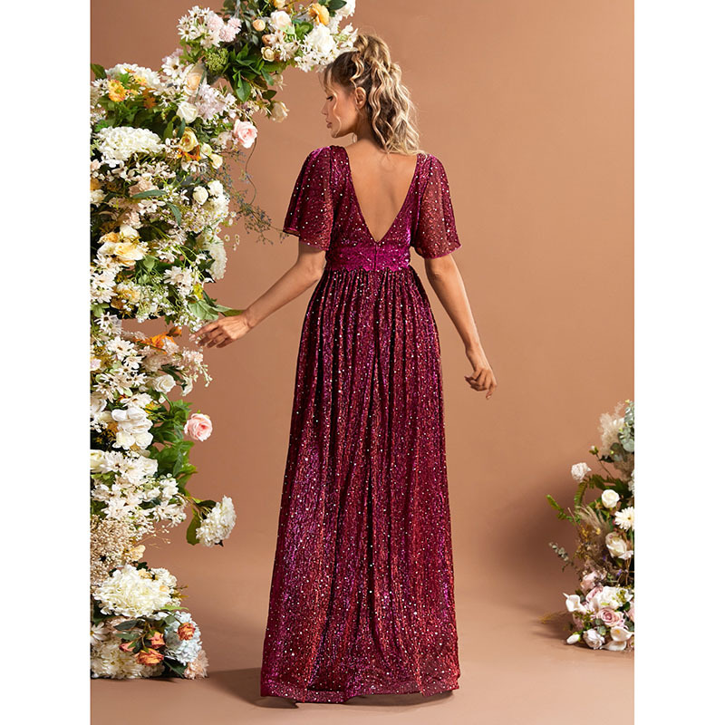Vestido de Festa Formal Longo  - Embroidery Red avaliação e preço
