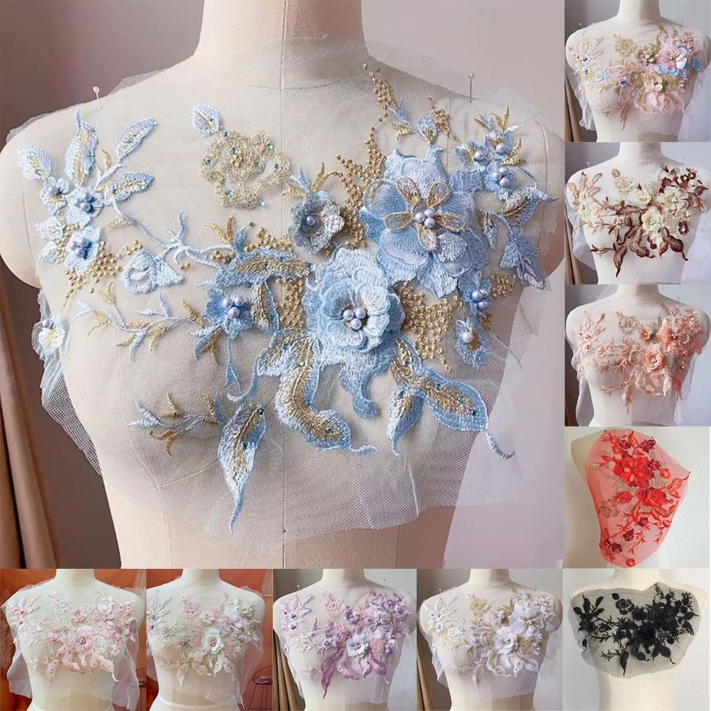3d flores frisadas tecidos de  - Embroidery Flower Pattern avaliação e preço