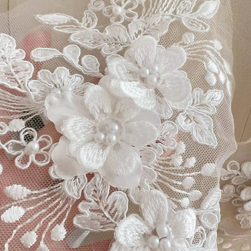 2PCS=1Par, Renda de Pérolas co - Embroidery Flower Pattern avaliação e preço