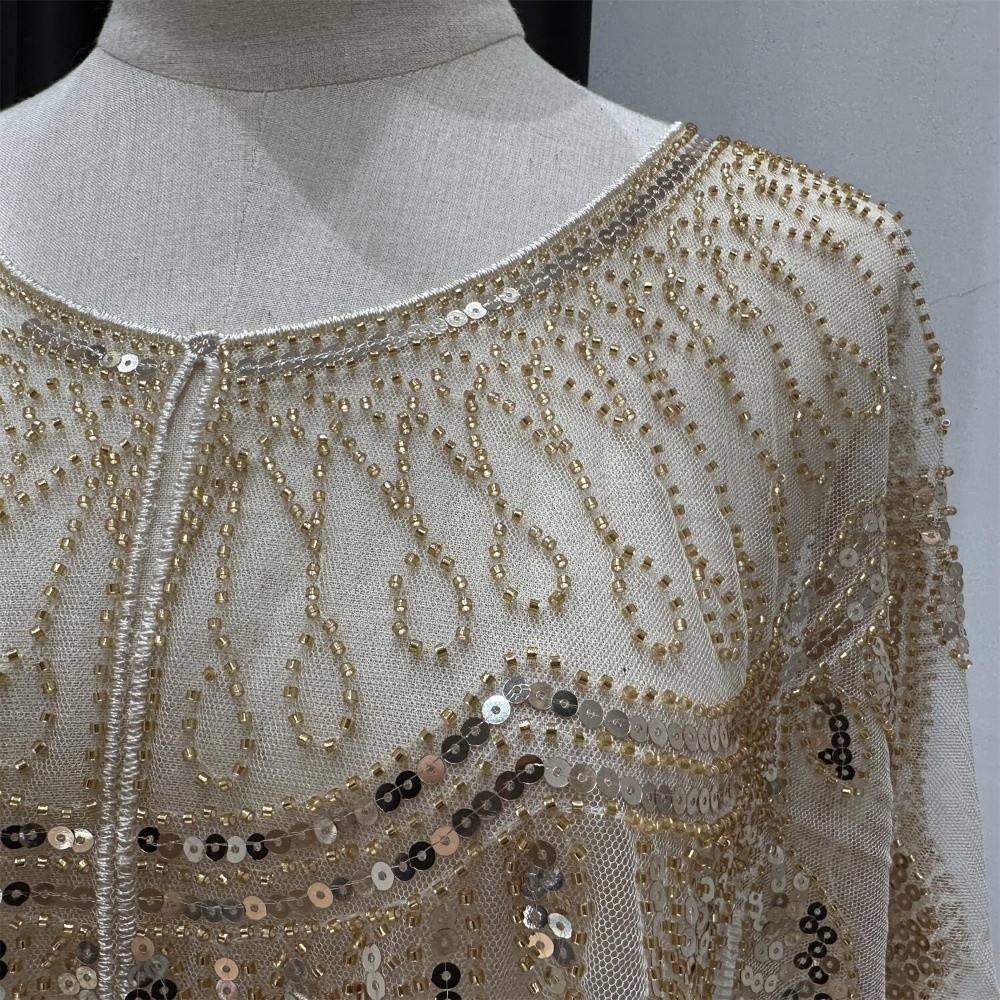 Xale de Moda Estilo Flapper An - Embroidery Shawl avaliação e preço