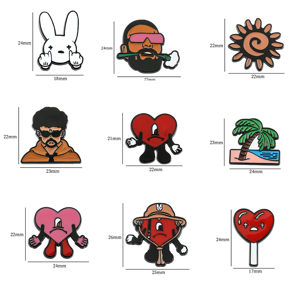 Broche Fofo Bad Bunny Cosplay  - Embroidery Red avaliação e preço
