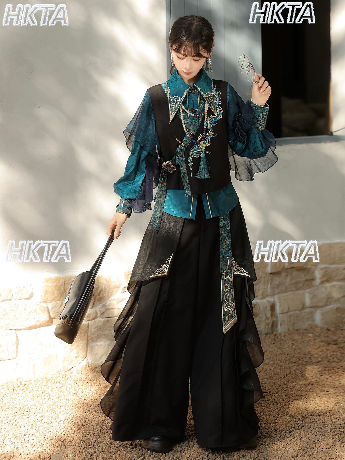 Novo Conjunto Lolita Cosplay F - Embroidery Vest avaliação e preço