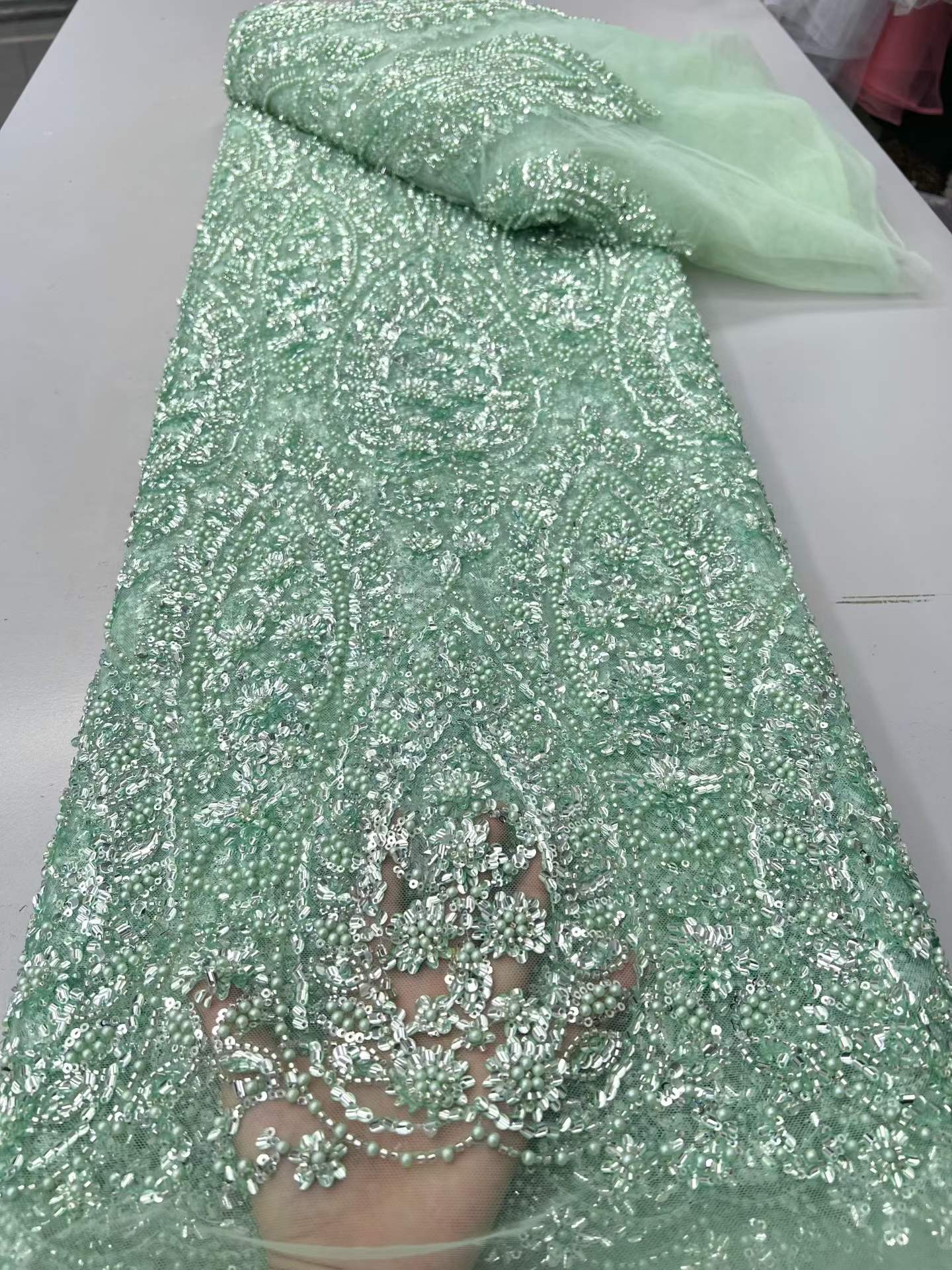 Tecido de Alta Qualidade para  - Embroidery Net Dress avaliação e preço