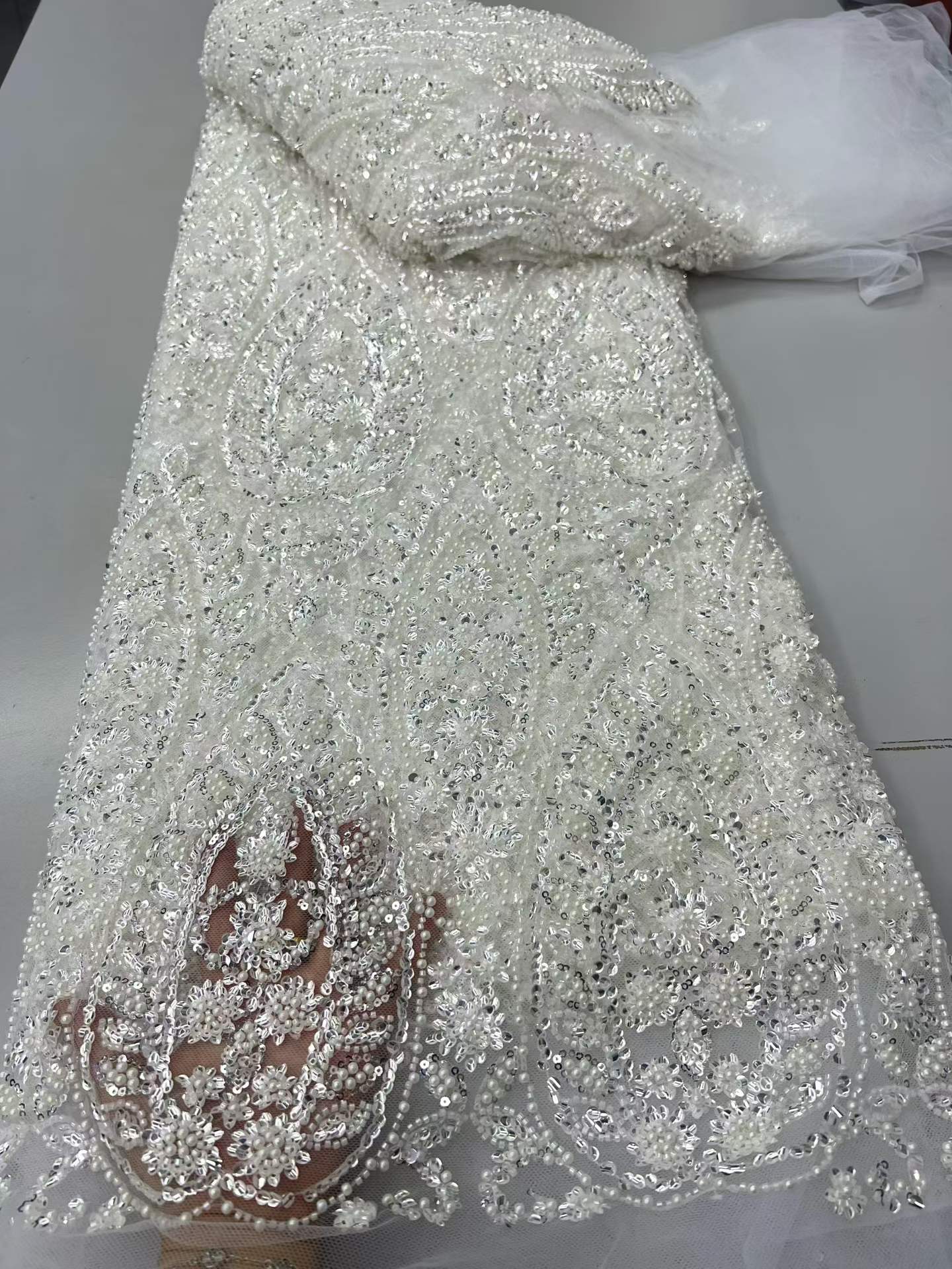 Tecido de Alta Qualidade para  - Embroidery Net Dress avaliação e preço