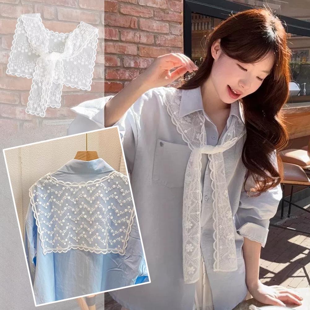 Lenço de Renda Francesa para M - Embroidery Shawl avaliação e preço