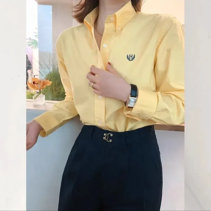 TPJB-Blusas Feminina Elegante  - Embroidery Font avaliação e preço