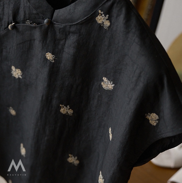 Nova Blusa Feminina Casual de  - Embroidery Flower Pattern avaliação e preço