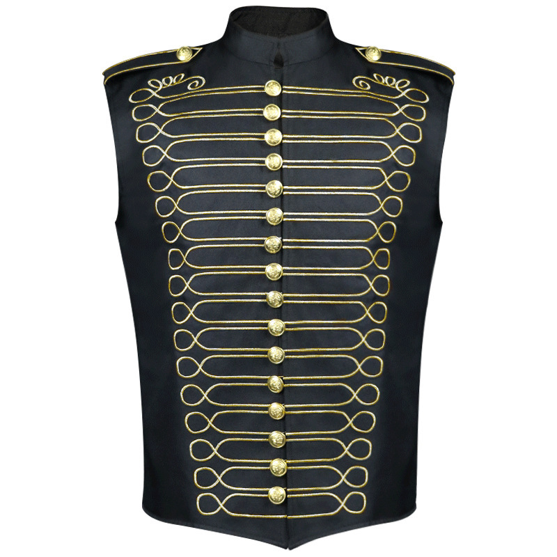 Jaqueta bordada de ouro mascul - Embroidery Vest avaliação e preço