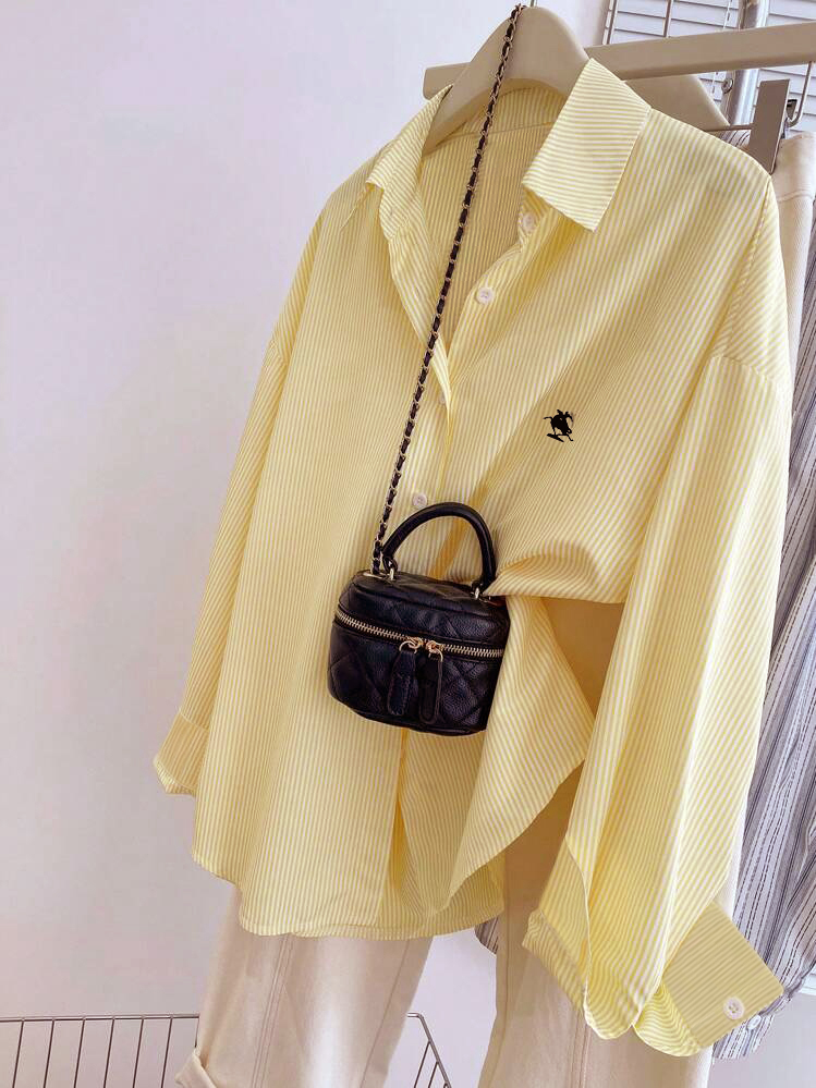 Camisa Elegante Listrada com G - Embroidery Workshop avaliação e preço