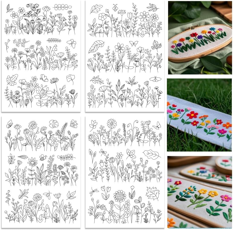 Estabilizadores de Padrões de  - Embroidery Flower Pattern avaliação e preço