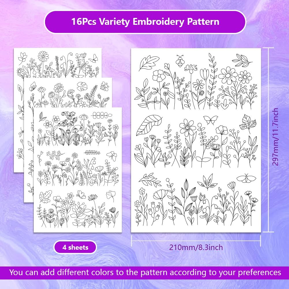 Estabilizadores de Padrões de  - Embroidery Flower Pattern avaliação e preço