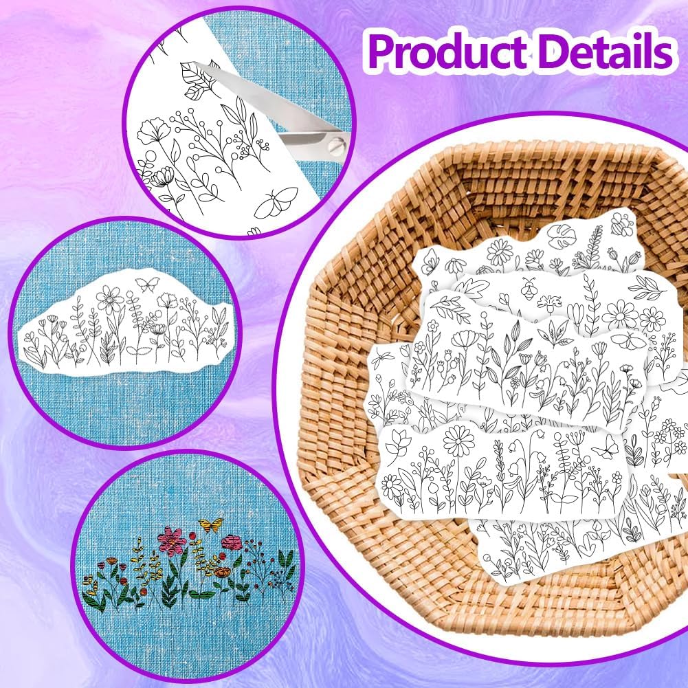 Estabilizadores de Padrões de  - Embroidery Flower Pattern avaliação e preço