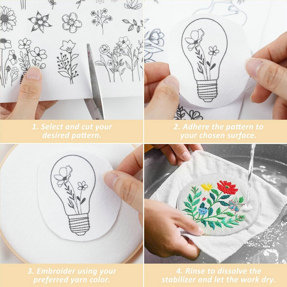 Estabilizadores de Padrões de  - Embroidery Flower Pattern avaliação e preço
