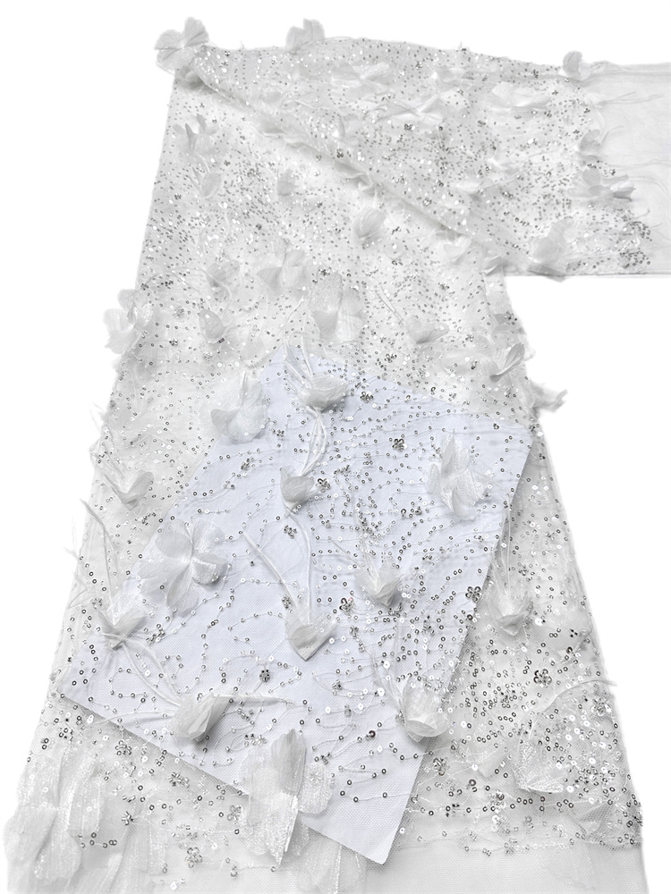 Tecido requintado de luxo leve - Embroidery Net Dress avaliação e preço
