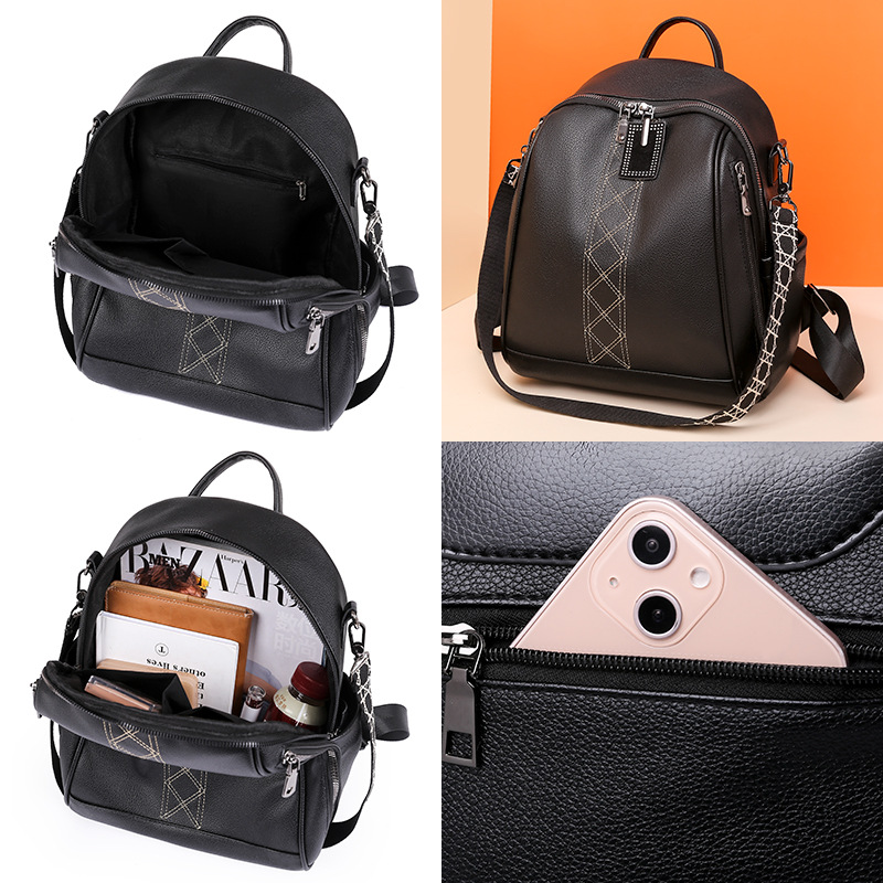 Mochila de estudante em couro  - Embroidery Frame avaliação e preço
