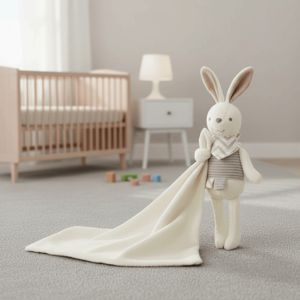 Cobertor Quadrado para Bebê em - Embroidery Rabbit avaliação e preço