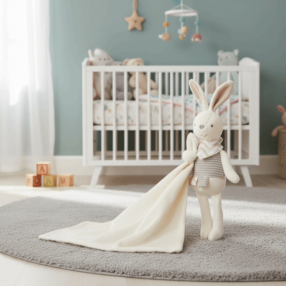 Cobertor Quadrado para Bebê em - Embroidery Rabbit avaliação e preço