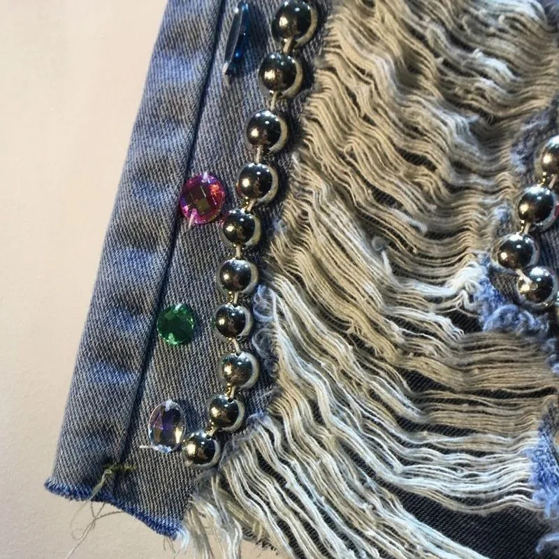 2025 verão calças curtas de ci - Embroidery Jeans Sakura avaliação e preço