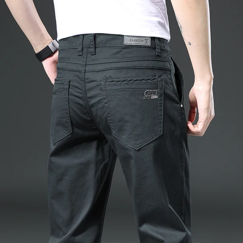 Calça reta stretch masculina,  - Embroidery Workshop avaliação e preço