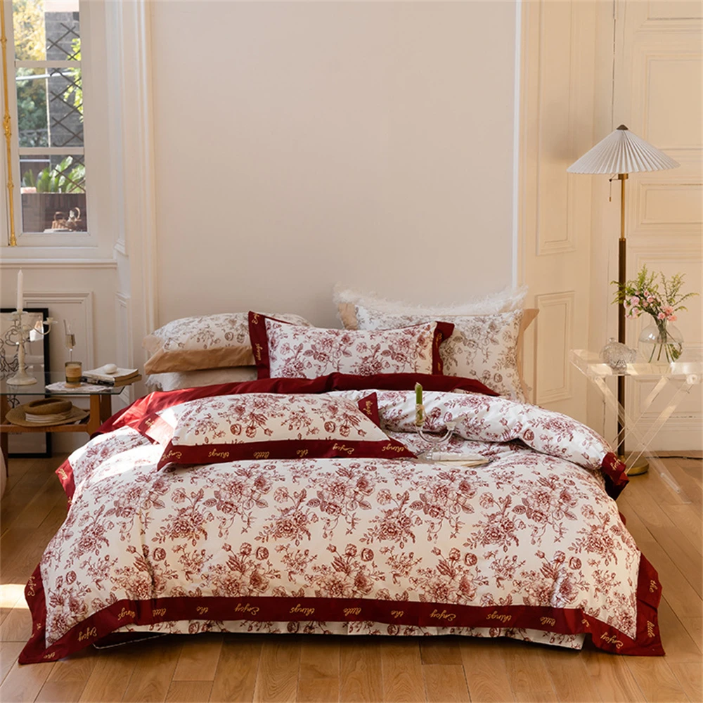 Conjunto de Cama Americano Pre - Embroidery Quilt Cover avaliação e preço