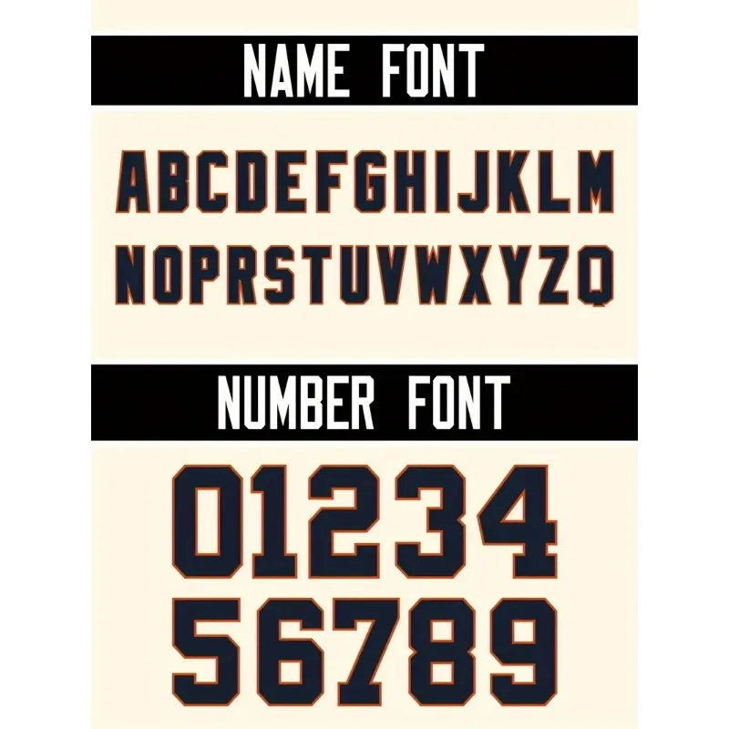 Nome e número personalizados c - Embroidery Font avaliação e preço